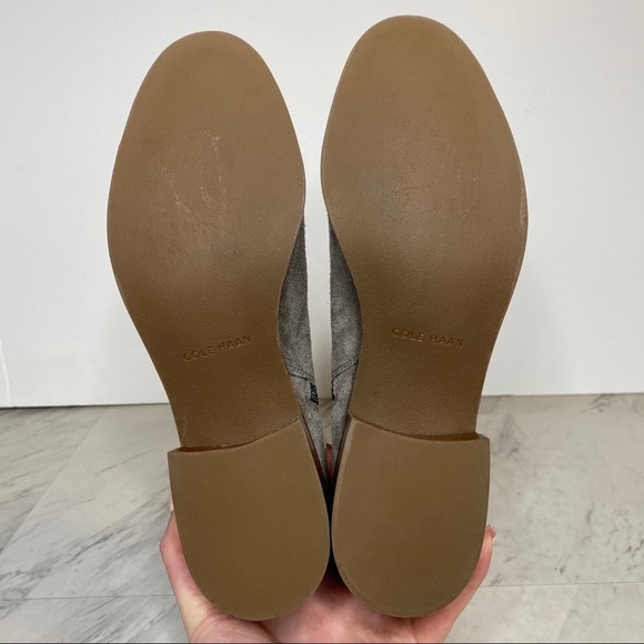 New! Cole Haan Haidyn Suede Buckle Gray Boot 8 1/2 - Picture 12 of 13